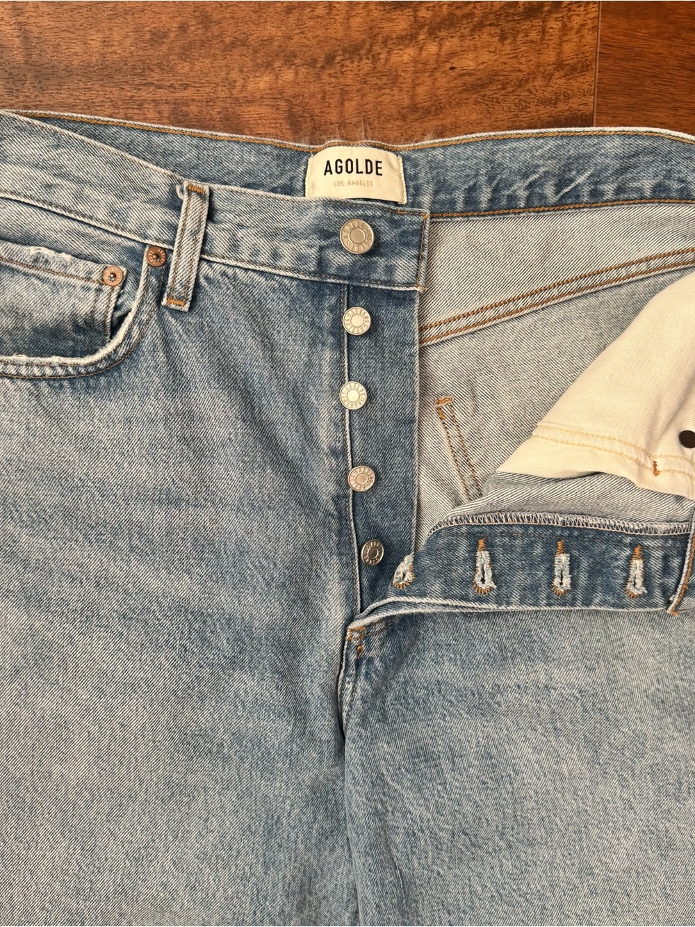 Agolde Low Slung Baggy 30.5" in Libertine Size 27 - Picture 6 of 9